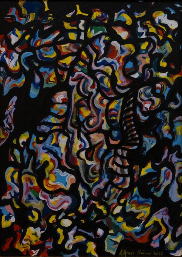 Dipinto “Frammentazioni 2” di Alfonso Naimo