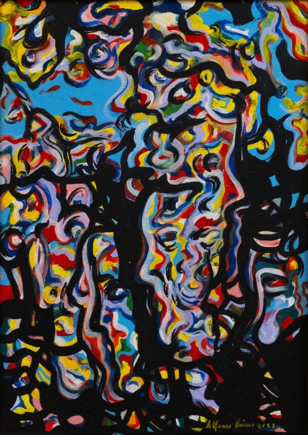 Dipinto “Frammentazioni” di Alfonso Naimo