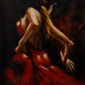 Dipinto “Ballerina di Flamenco” di Salvatore Cosso