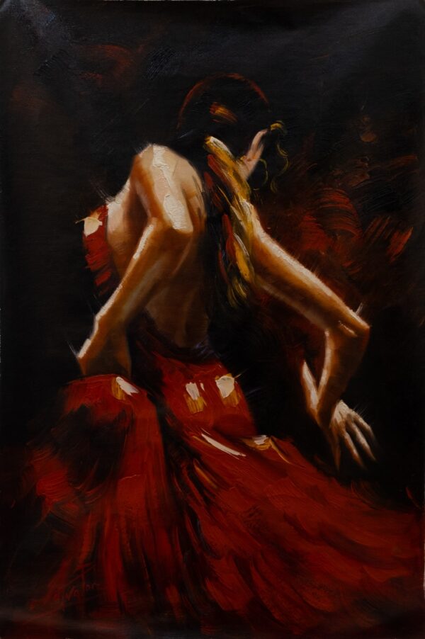 Dipinto “Ballerina di Flamenco” di Salvatore Cosso