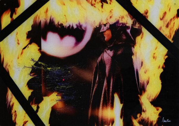 Dipinto “Batman Fire” di Matteo Frasca