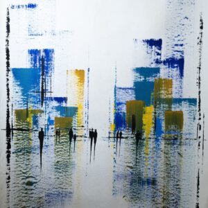 Dipinto “Astratto Urbano” di Giancarlo Marcucci