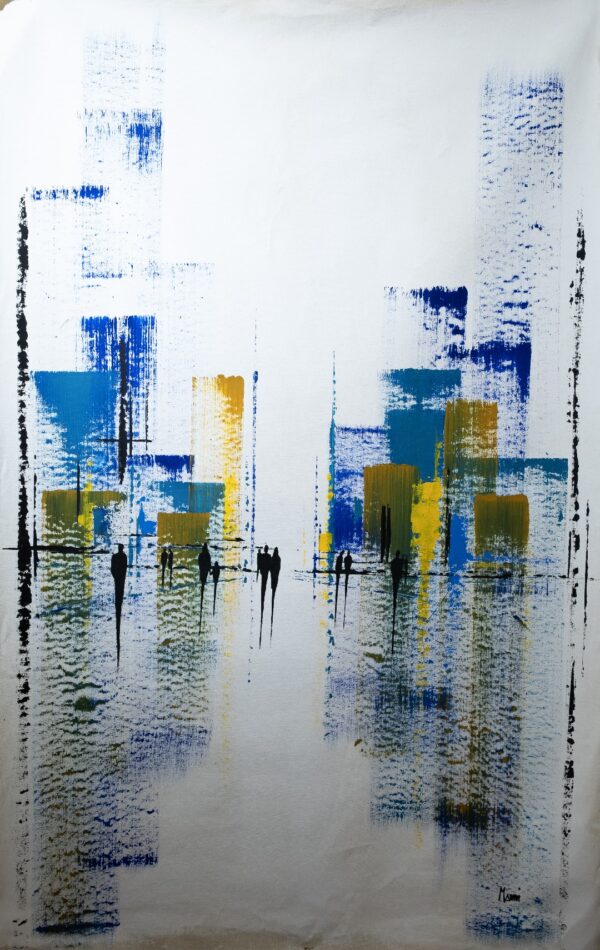 Dipinto “Astratto Urbano” di Giancarlo Marcucci