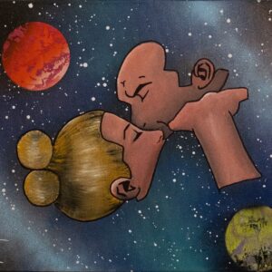 Dipinto "Diabolik" di Silvana Marrapodi