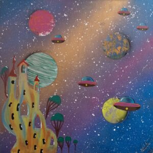Dipinto "Invasione" di Silvana Marrapodi