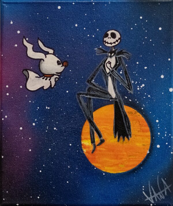 Dipinto "This is Halloween" di Silvana Marrapodi