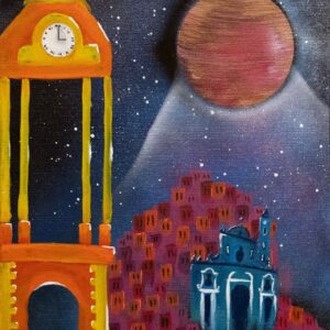 Dipinto "Tempo Sospeso" di Silvana Marrapodi